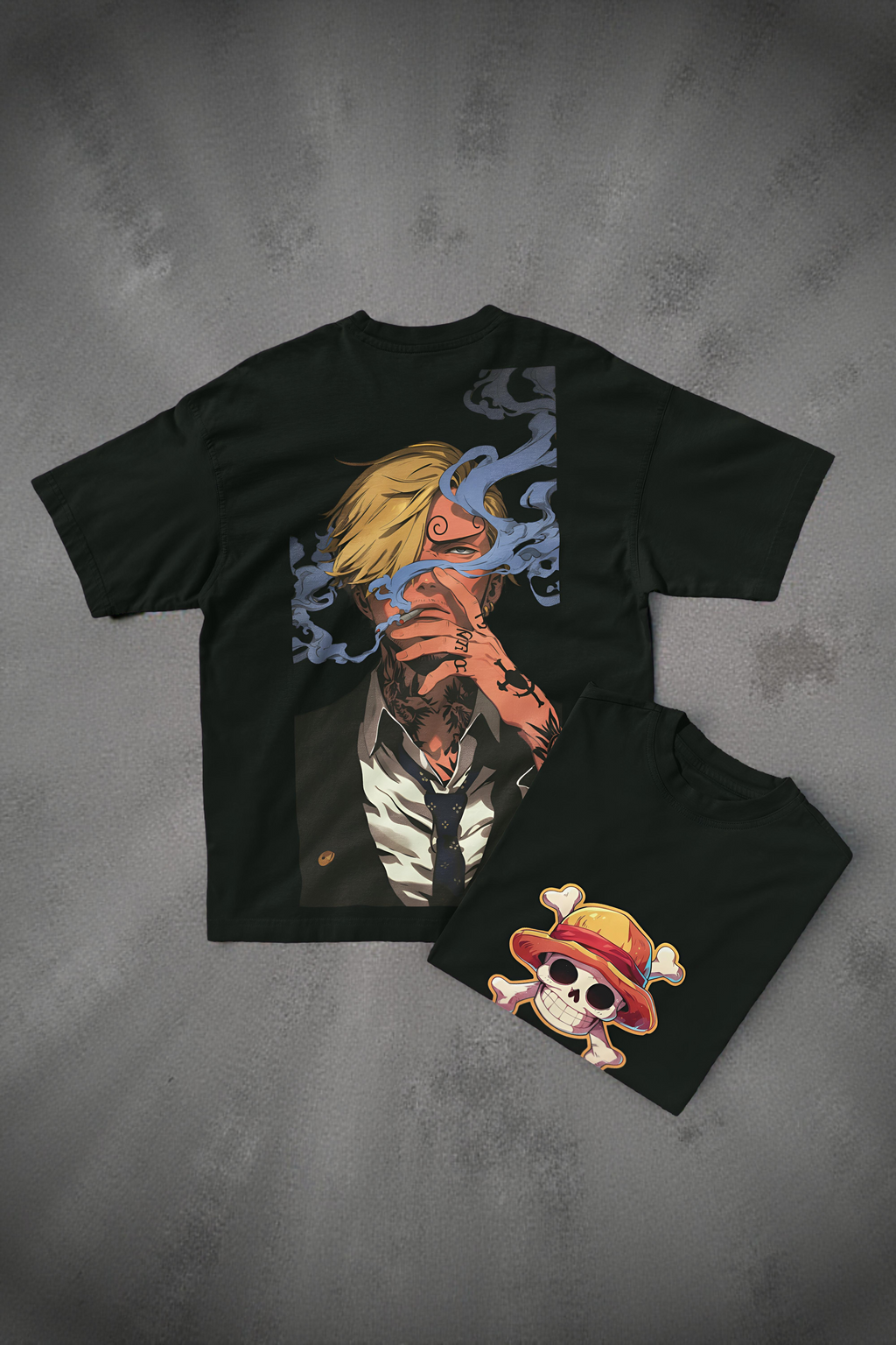 "Sanji – Smoke & Swagger Oversized Tee"