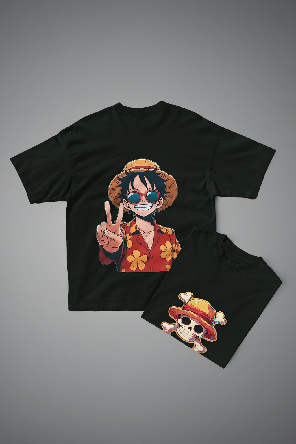 🌞"Chill Luffy – Tropical Vibes Vector Tee"🌞
